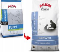 ARION Original Growth Puppy Medium Chicken & Rice 2 kg